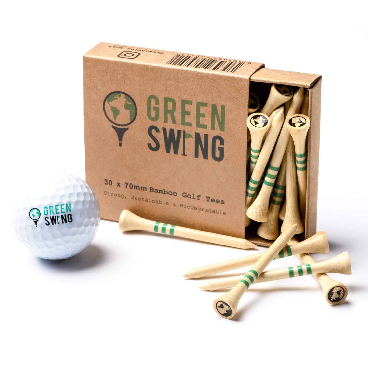 Green Swing Bamboe Golf Tees