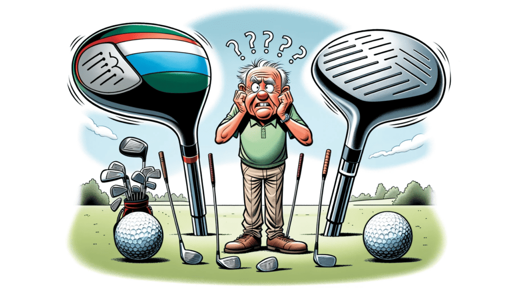 Welke golfclub wordt gebruikt om af te slaan?
